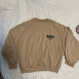 Anine Bing Tan Sweatshirt